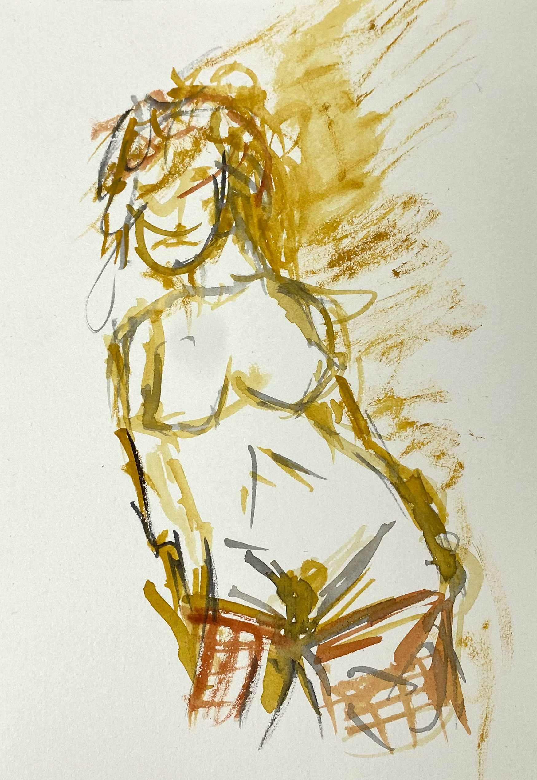Akt / Act 2024 21 x 15cm Wasserfarbe auf Papier