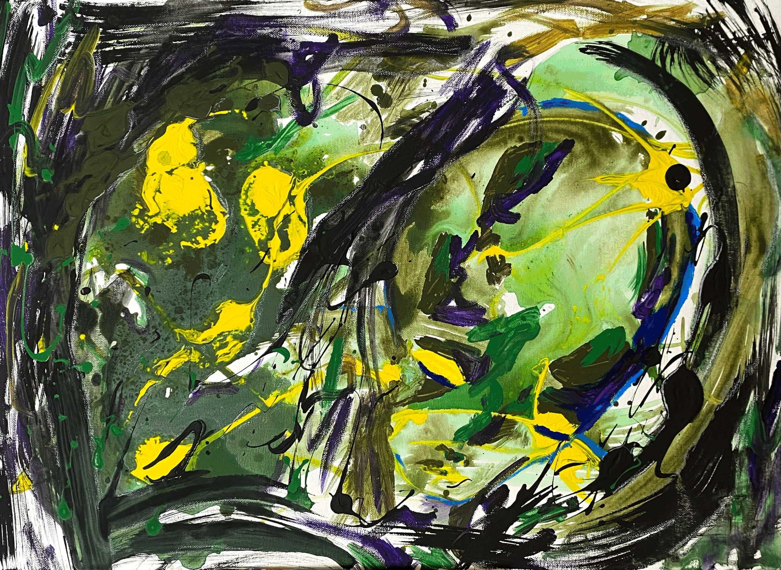 Geburt / Birth 2025 50x70cm Acryl auf Leinwand
