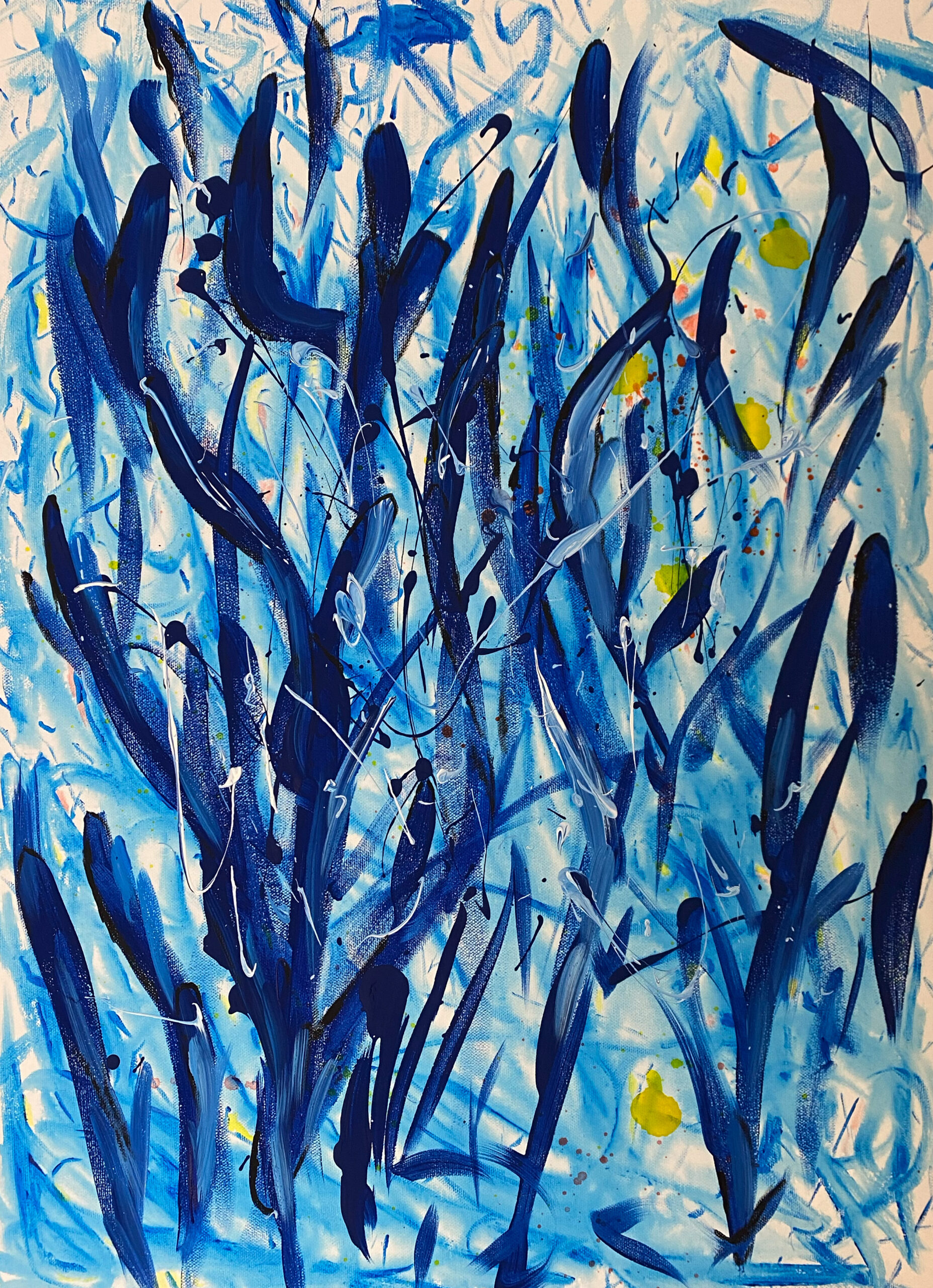 Fische 2024 50x70cm Acryl auf Leinwand