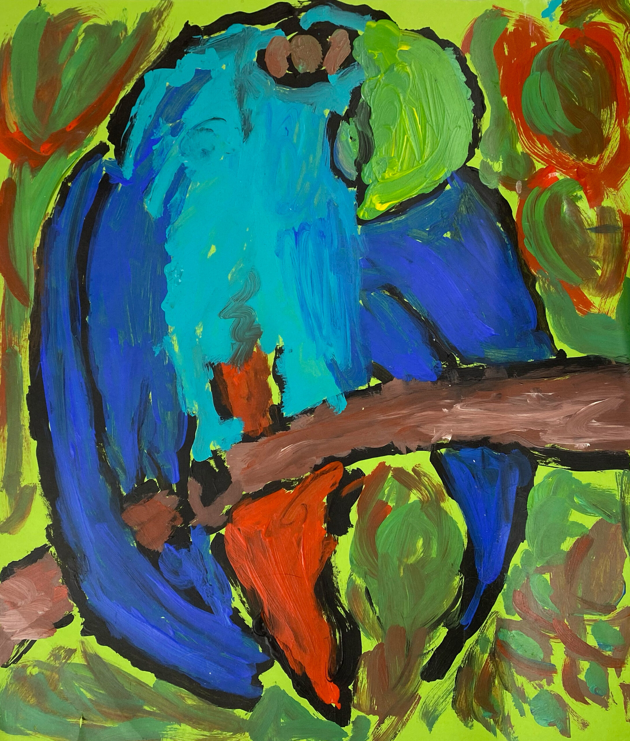 Die Bunte neue Welt / The colorful new world 2008 50 x 44cm Acryl auf Papier